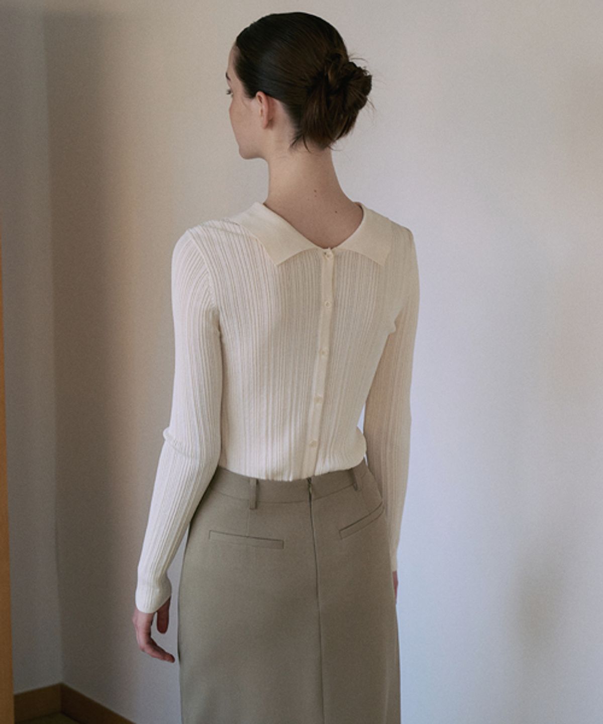 안젤로비안코(ANGELO BIANCO) Roy Collar Cardigan