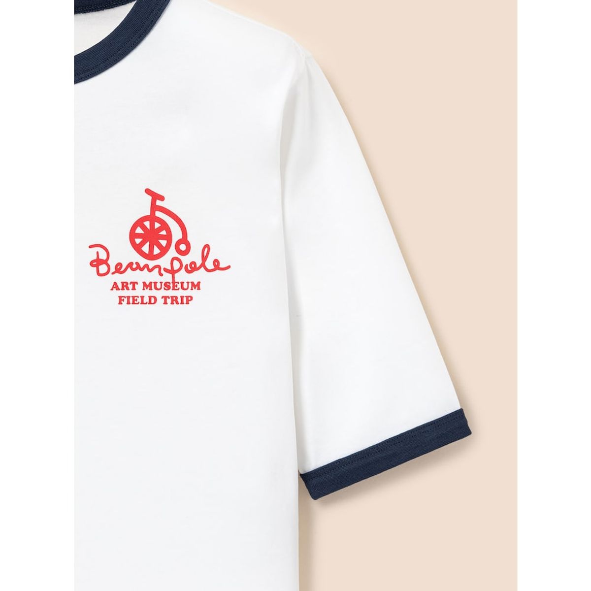 빈폴 키즈(BEANPOLE KIDS) 7부 링거 티셔츠  아이보리 (BI5241U030)