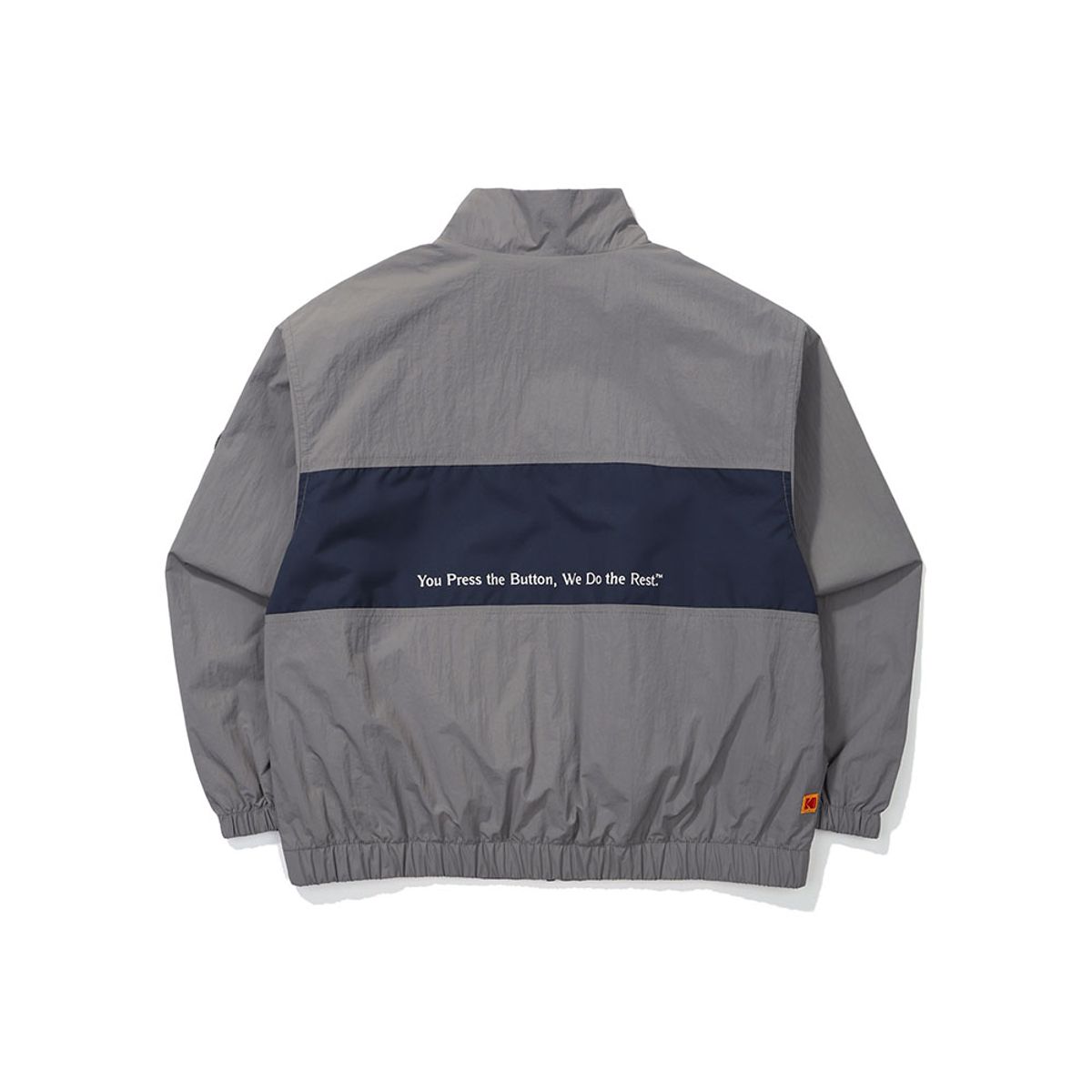 코닥 키즈(KODAK KIDS) 컬러블럭 우븐 빅로고 안감 자켓 키즈 GREY