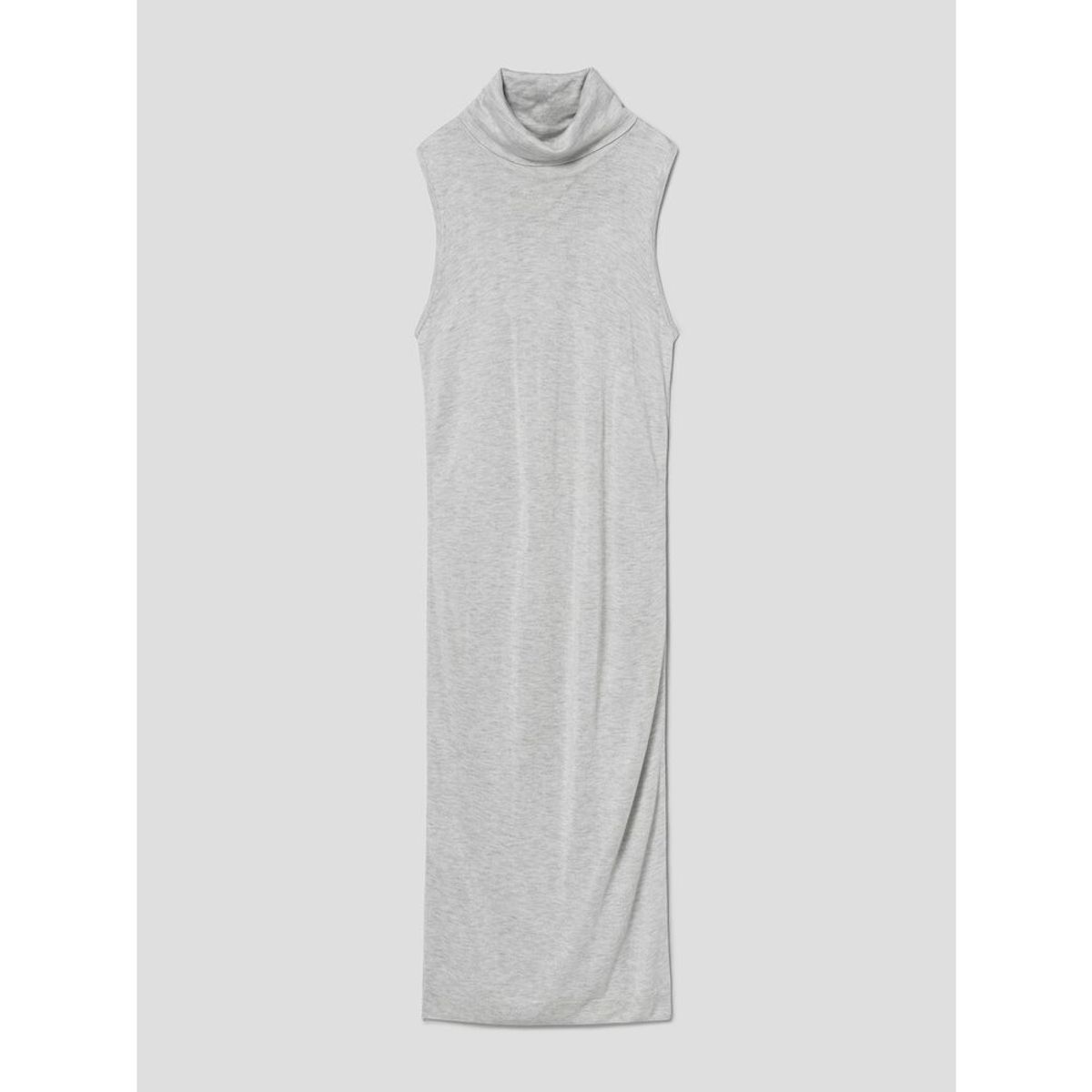 앙개(ANGGAE) Twisted Back Knit Dress  Grey