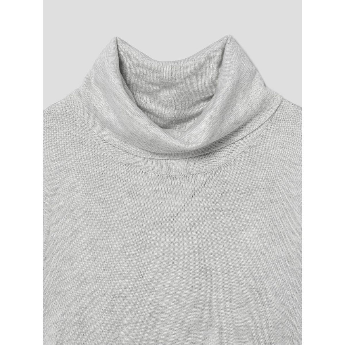 앙개(ANGGAE) Twisted Back Knit Dress  Grey