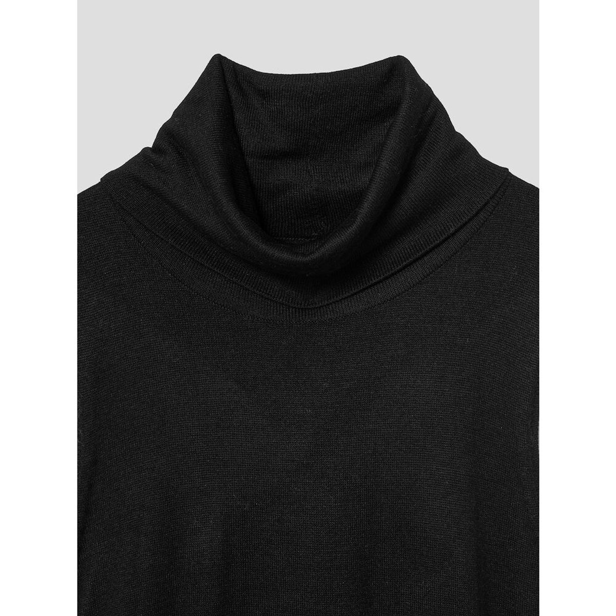 앙개(ANGGAE) Twisted Back Knit Dress  Black