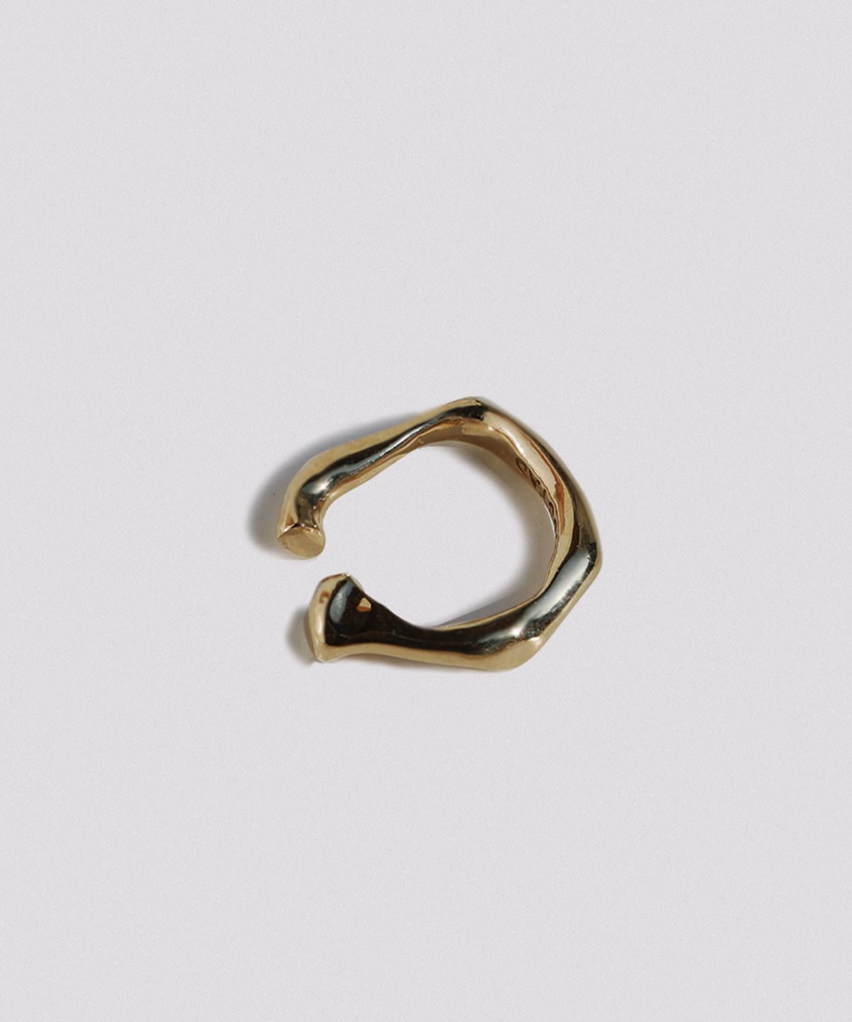 휴스타드(HUSTAD) 236 Flower Stem Gold Earcuff _ 925 실버 / 14k 골드 플라워 이어커프