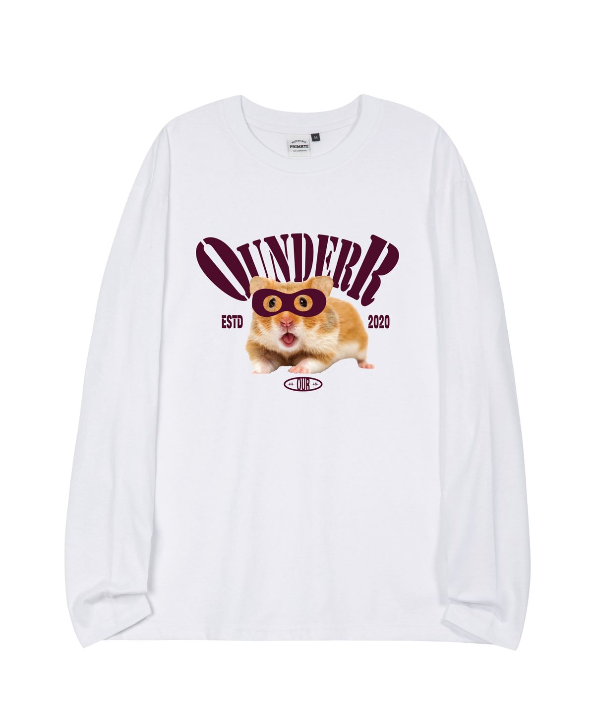 오언더알(OUNDERR) MASK HAMSTER 오버핏 롱 슬리브 4 COLORS
