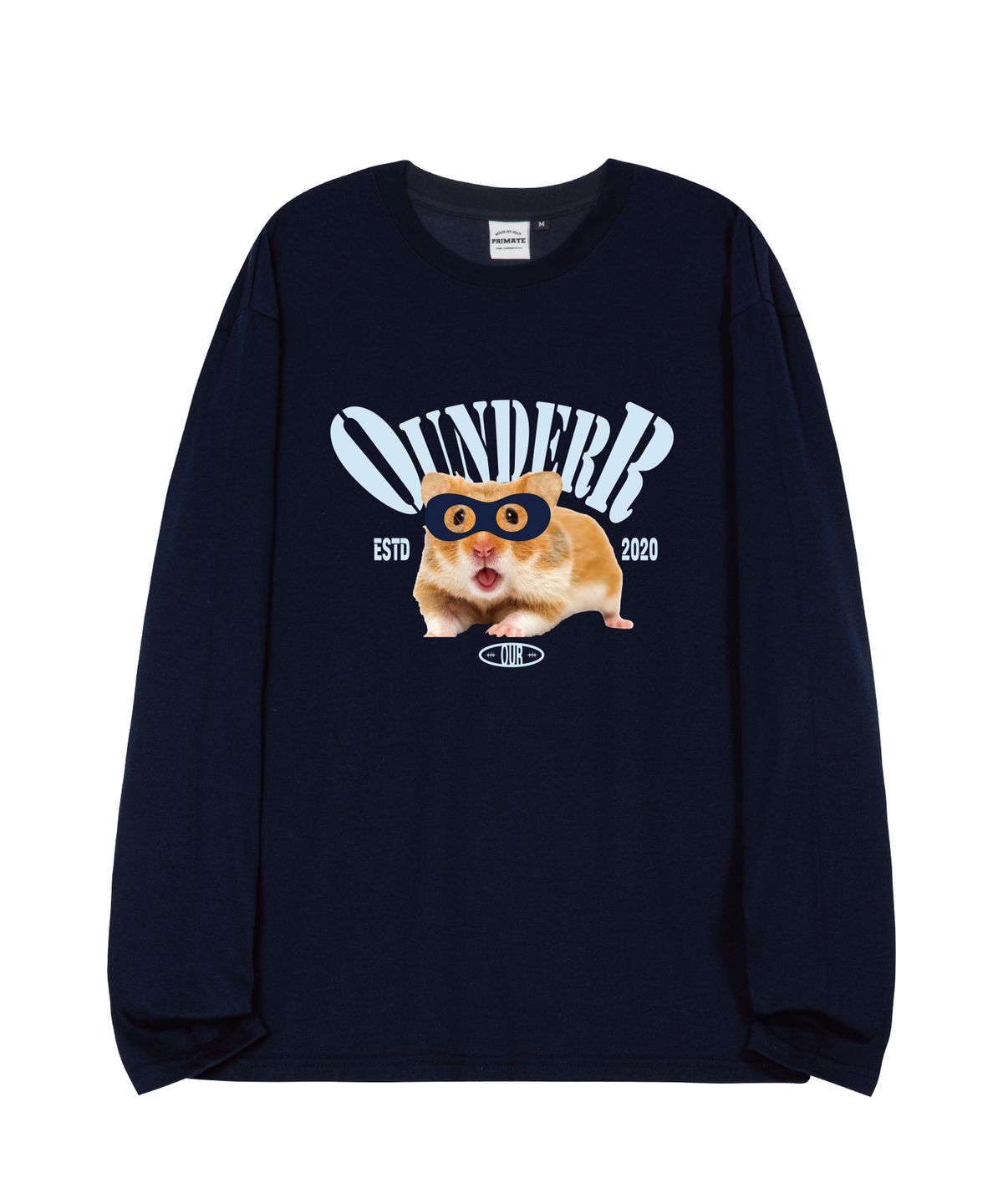 오언더알(OUNDERR) MASK HAMSTER 오버핏 롱 슬리브 4 COLORS