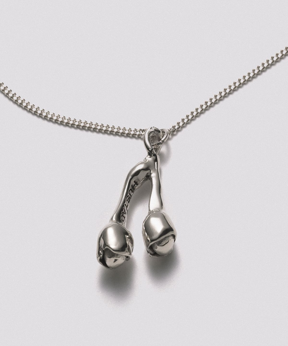 휴스타드(HUSTAD) 237 Flower ball Necklace _ 925 실버 플라워 볼 네크리스