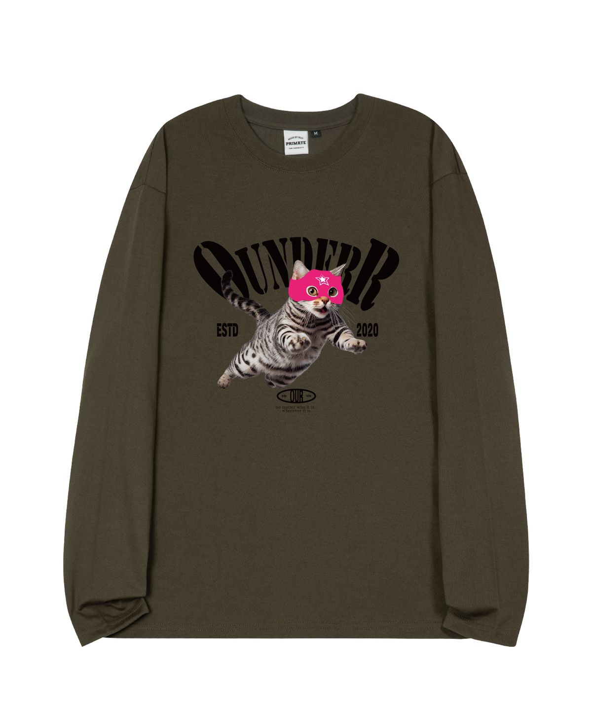 오언더알(OUNDERR) 점프고양이 오버핏 롱 슬리브 4 COLORS