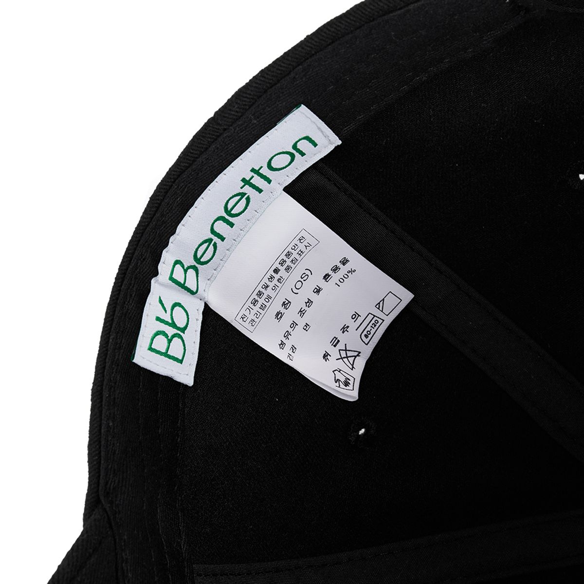 비플랫 베네통(Bb' BENETTON) 비비 베이스볼 캡 (Black)