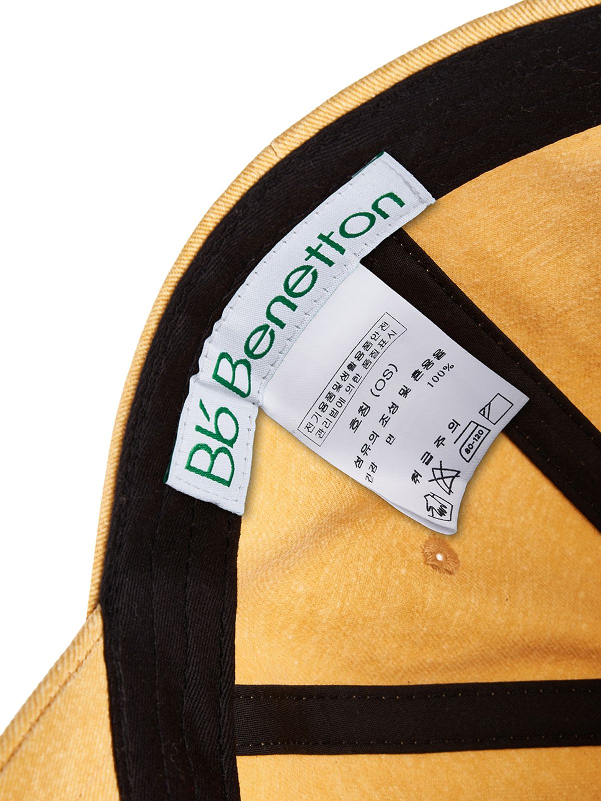 비플랫 베네통(Bb' BENETTON) 비비 베이스볼 캡 (Mustard)