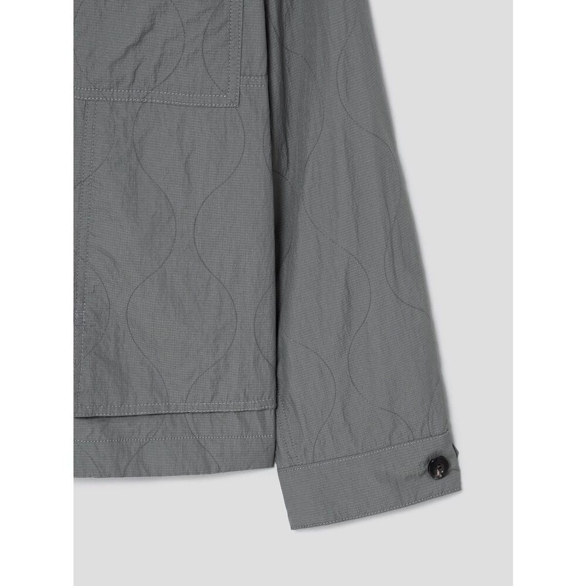 시프트지(SHIFT.G) Quilted Module Jumper  Khaki
