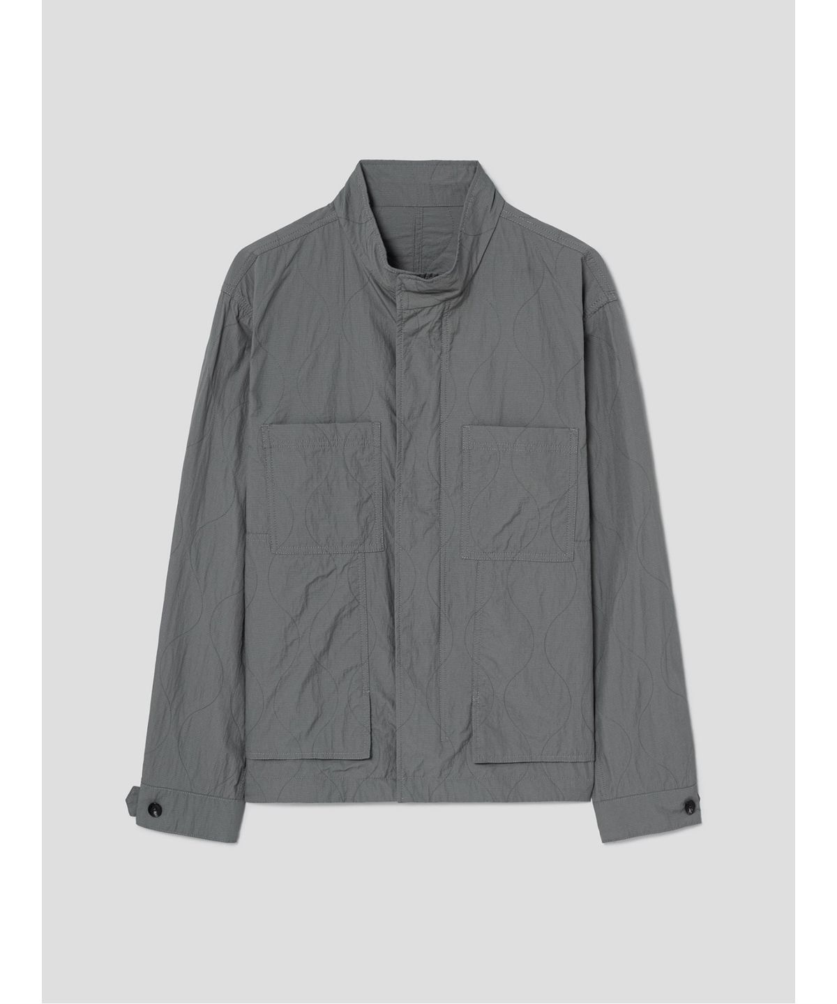 시프트지(SHIFT.G) Quilted Module Jumper  Khaki