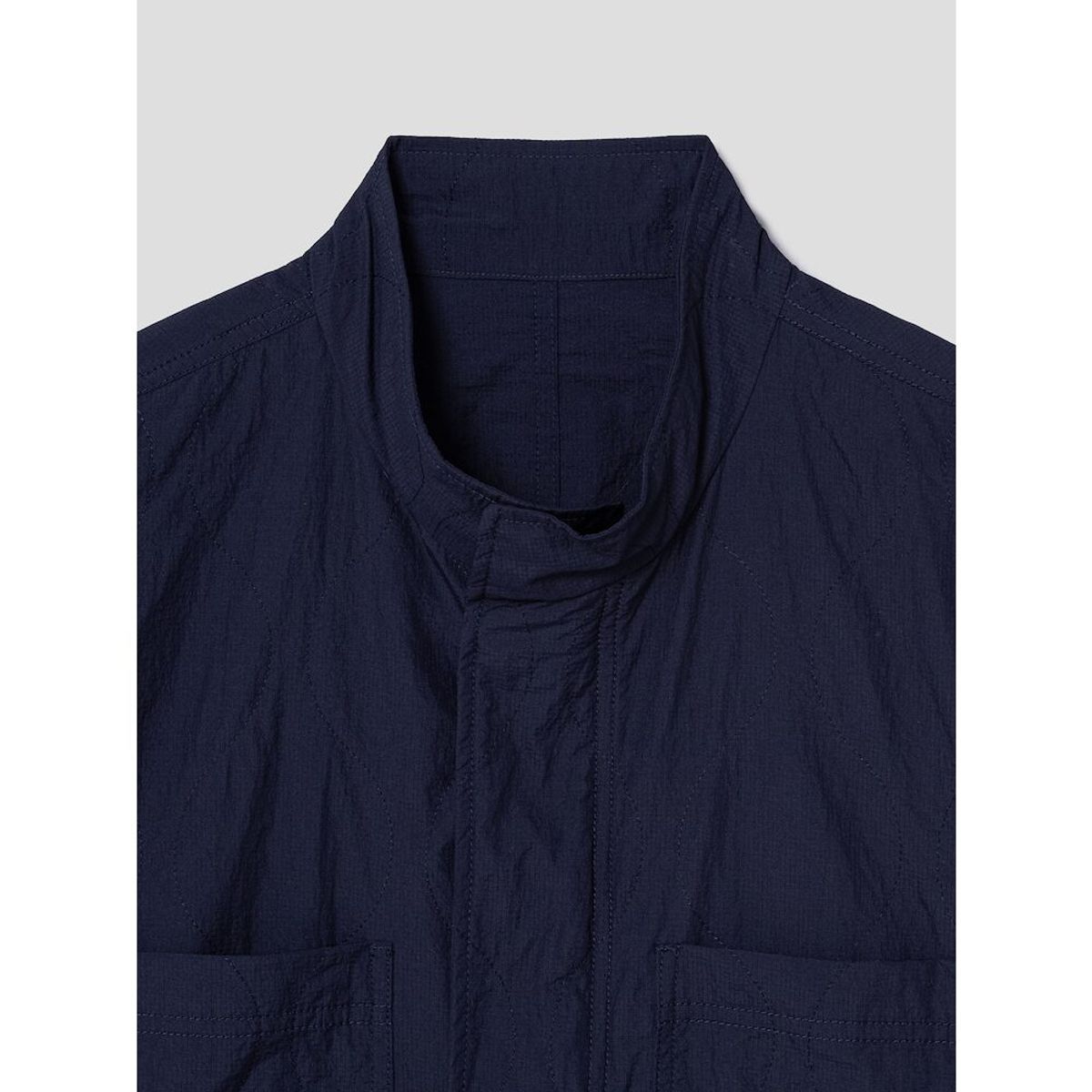 시프트지(SHIFT.G) Quilted Module Jumper  Royal Blue