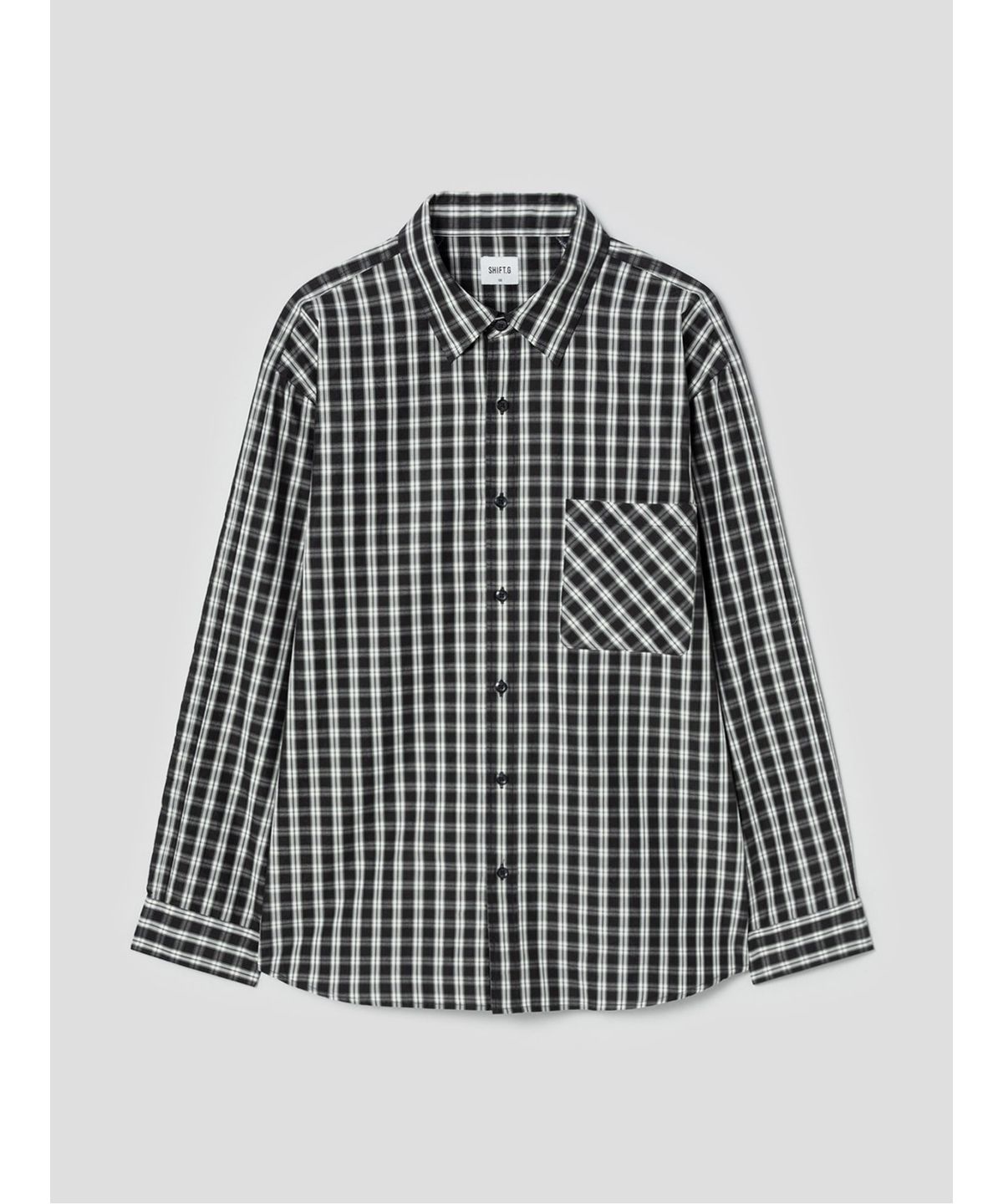 시프트지(SHIFT.G) Check Cloud Shirts  Black