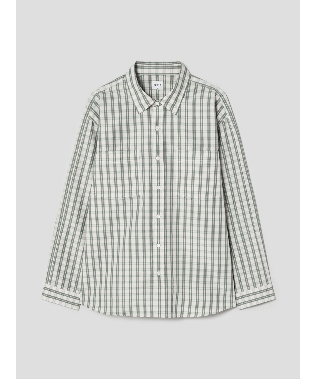 시프트지(SHIFT.G) Check Cloud Shirts  Green