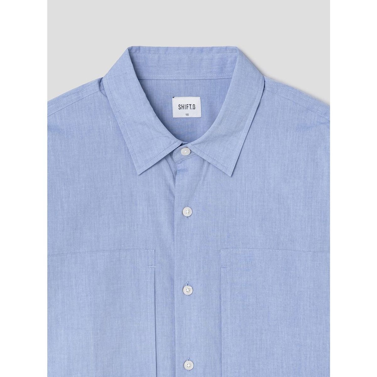 시프트지(SHIFT.G) Solid Cloud Shirts  Blue