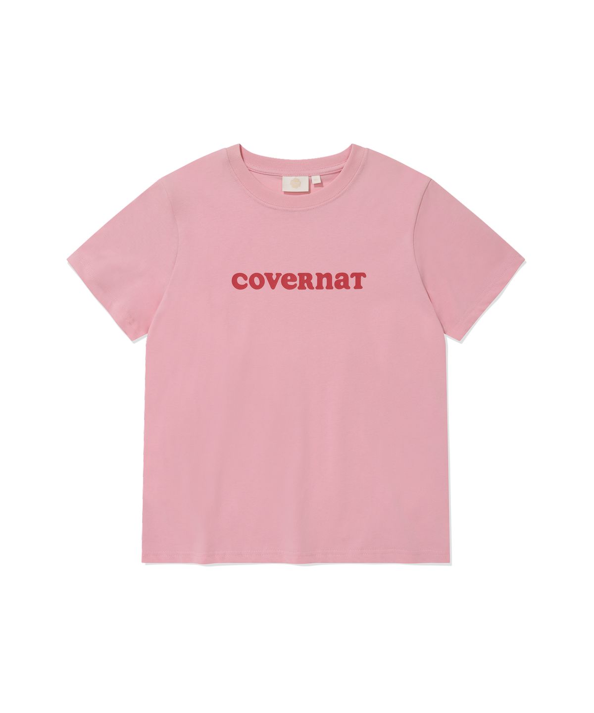 커버낫 우먼(COVERNAT WOMAN) 우먼 쿨 코튼 쿠퍼로고 티셔츠 Pink