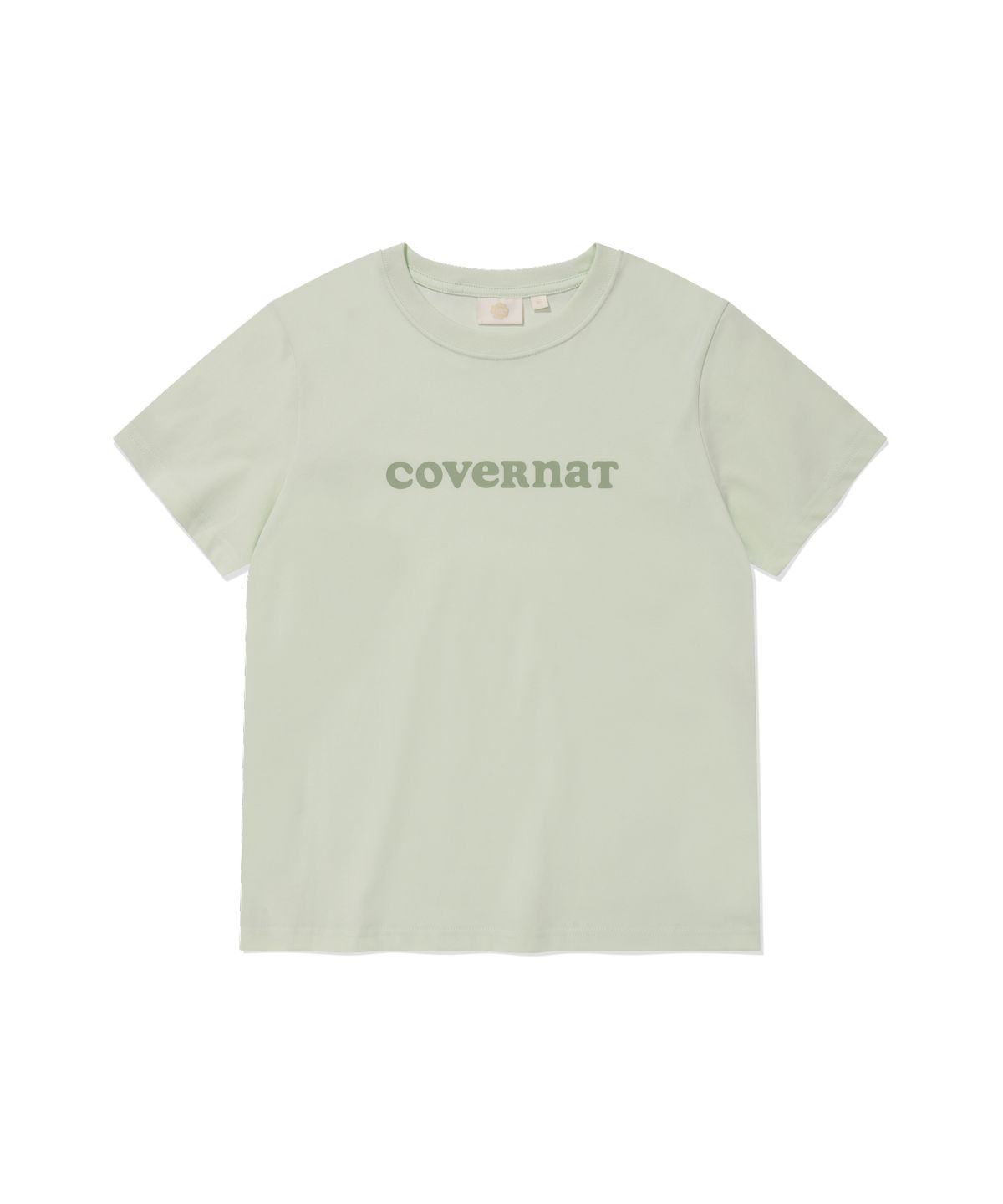 커버낫 우먼(COVERNAT WOMAN) 우먼 쿨 코튼 쿠퍼로고 티셔츠 Lime