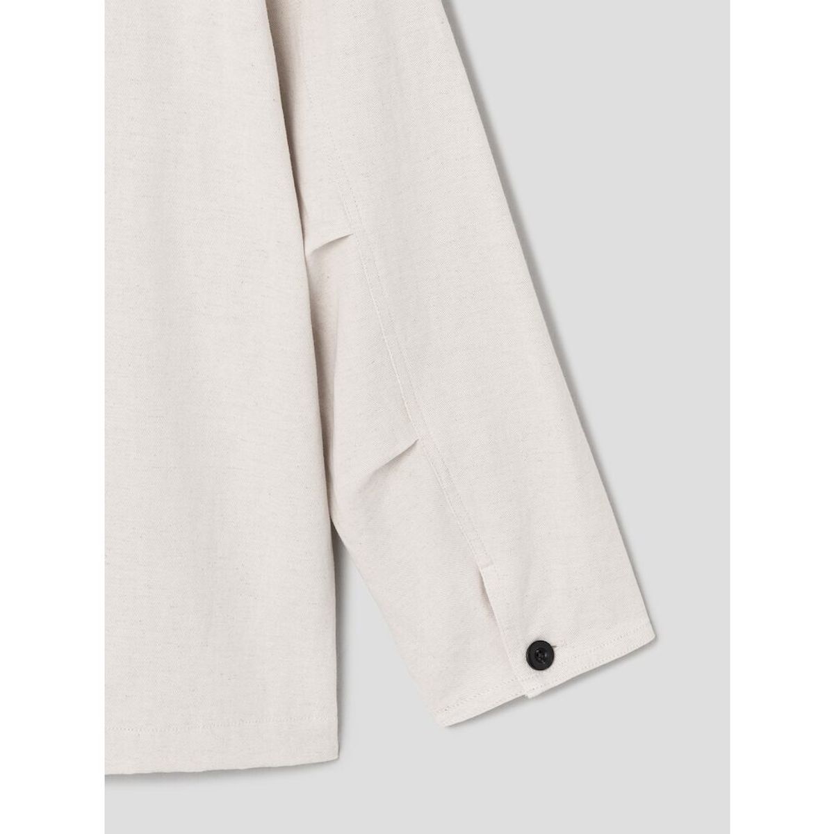 시프트지(SHIFT.G) Cotton Linen Chore ZoomIn Shirts  Ivory