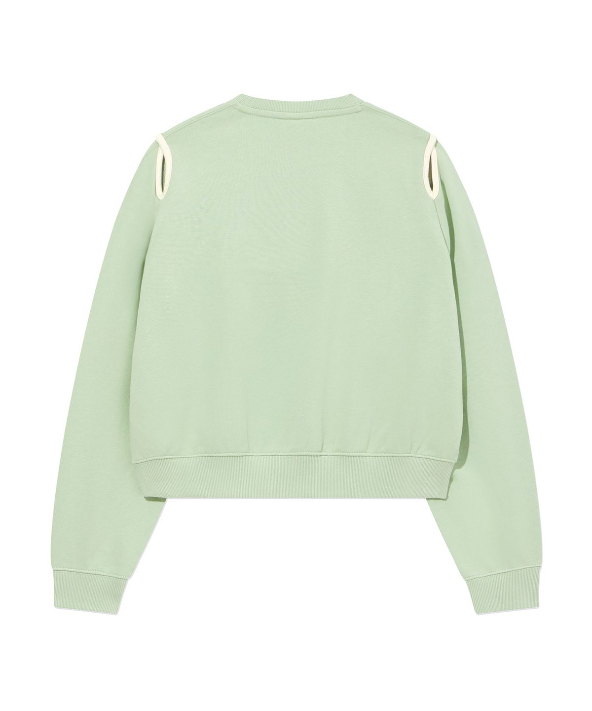 커버낫 우먼(COVERNAT WOMAN) 우먼 컷아웃 맨투맨 Light Green