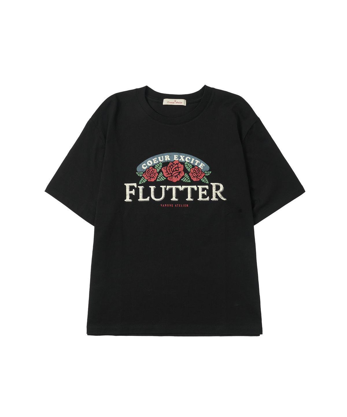 반원 아틀리에(VANONE ATELIER) A3519 Flutter 티셔츠_Black