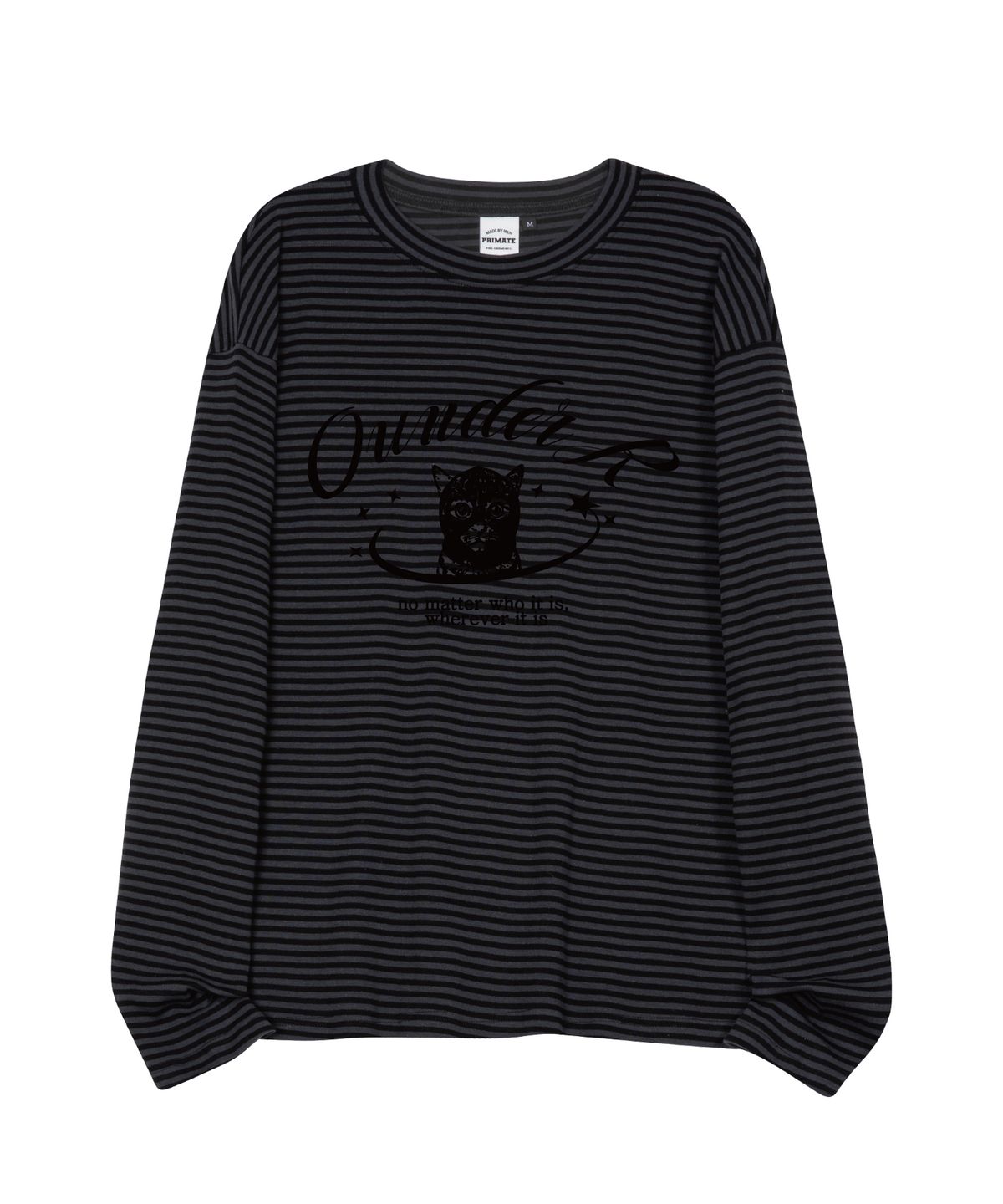 오언더알(OUNDERR) STAR CAT 오버핏 스트라이프 롱 슬리브 3 COLORS
