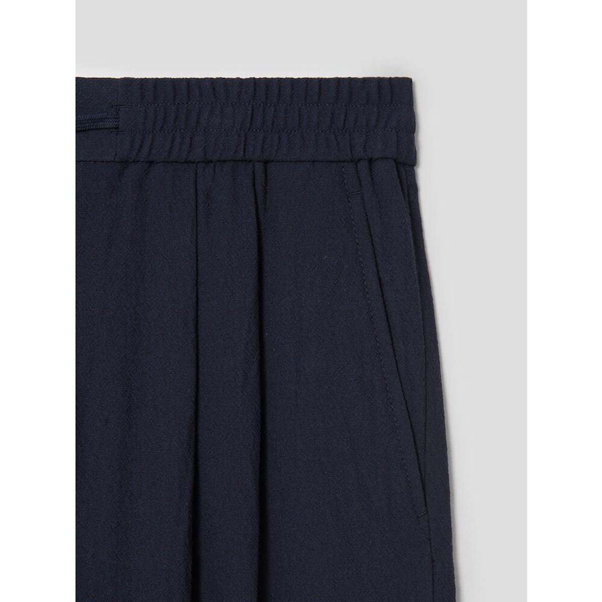 시프트지(SHIFT.G) Officer Pleats Wool Slacks (SetUp)  Navy