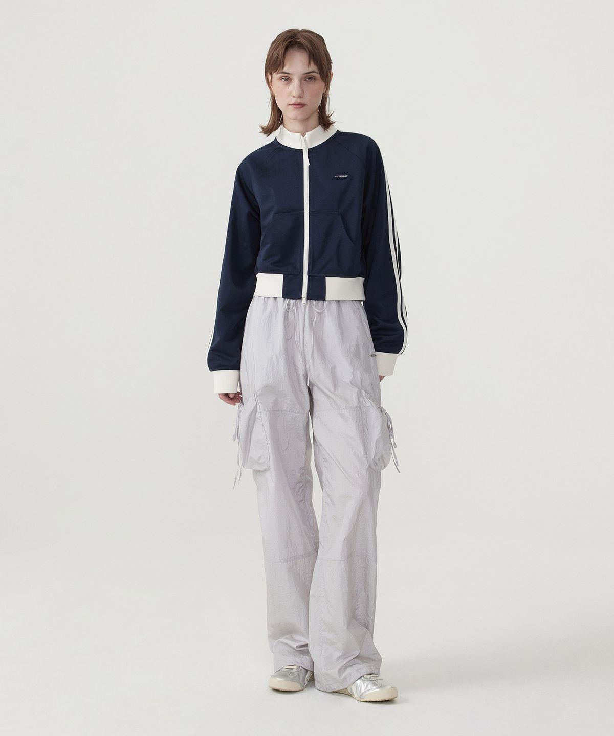 커버낫 우먼(COVERNAT WOMAN) 우먼 저지 트랙 자켓 Navy