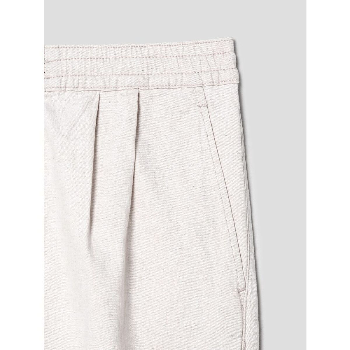 시프트지(SHIFT.G) Officer Pleats Denim Pants  Ivory