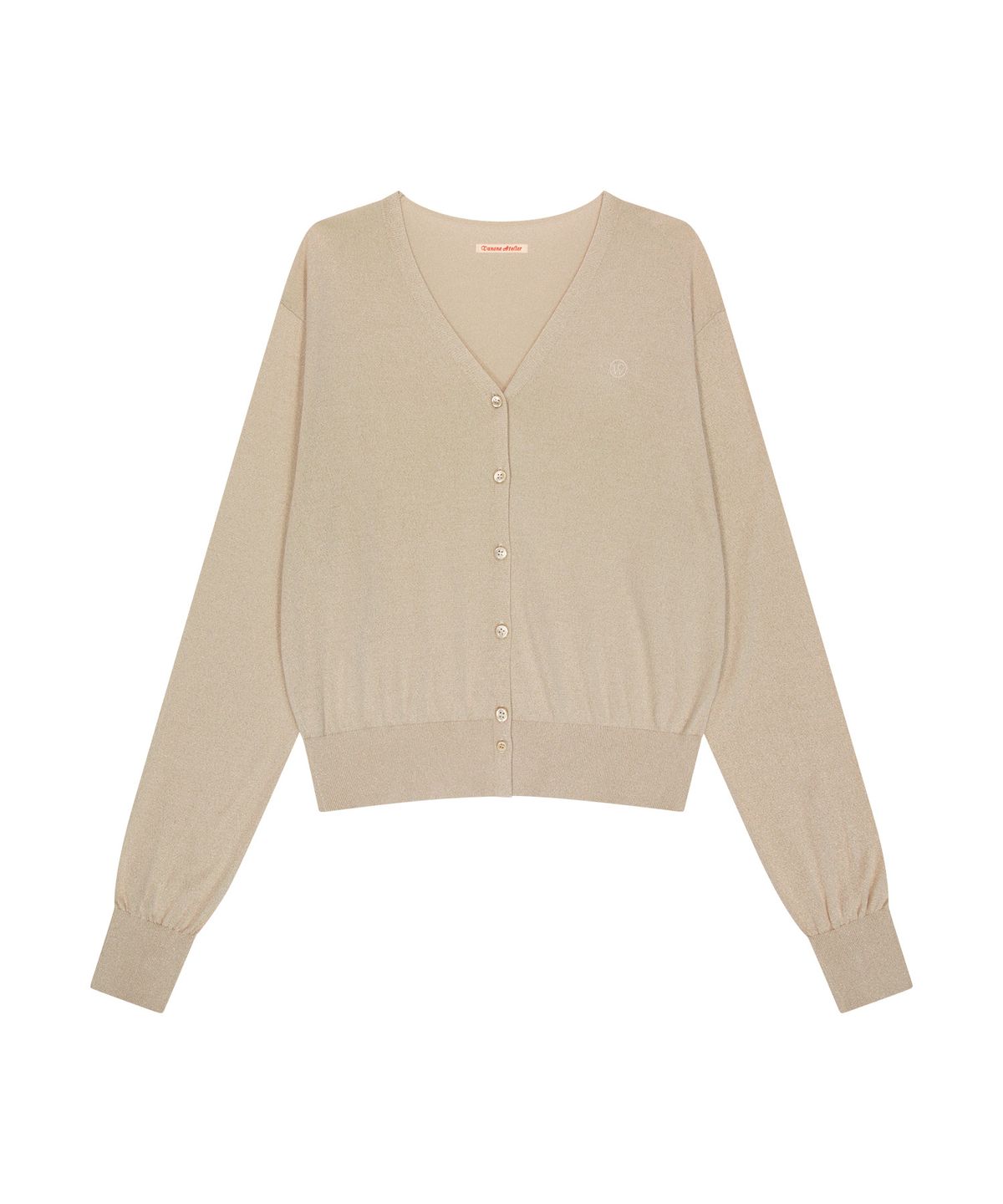 반원 아틀리에(VANONE ATELIER) KN4259 브이넥 시어 카디건_Beige