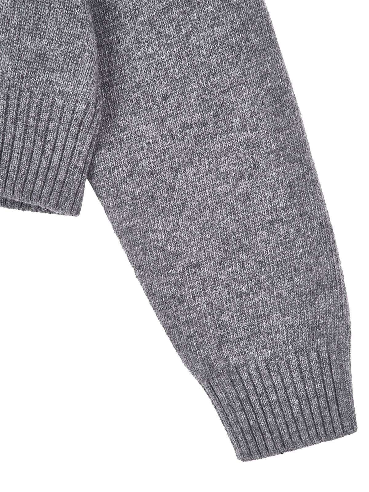 비플랫 베네통(Bb' BENETTON) 빅비비 니트 풀오버 (Dark Grey)