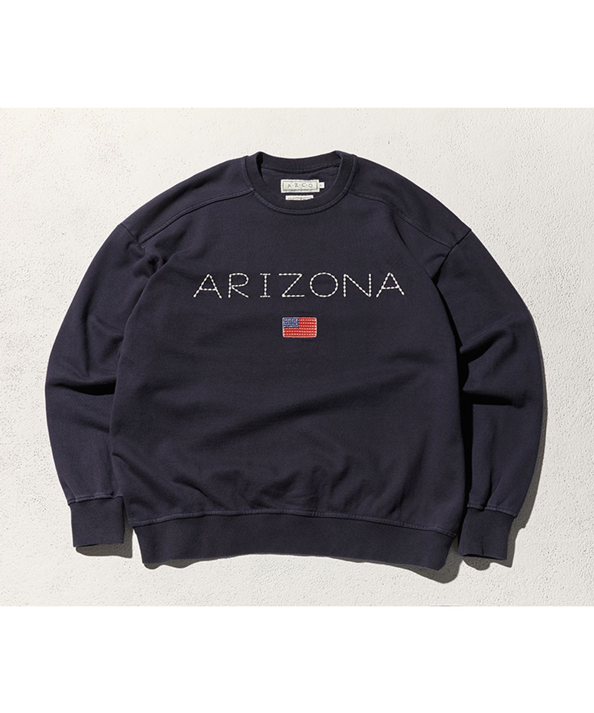 아즈코(AZCO) 아리조나 사시코 스웨트셔츠 (NAVY)