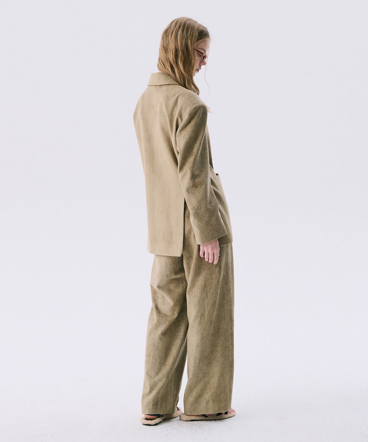 분더캄머(WNDERKAMMER) 25 Corduroy Wide Pants_Light Khaki(25 코듀로이 와이드팬츠_라이트카키)