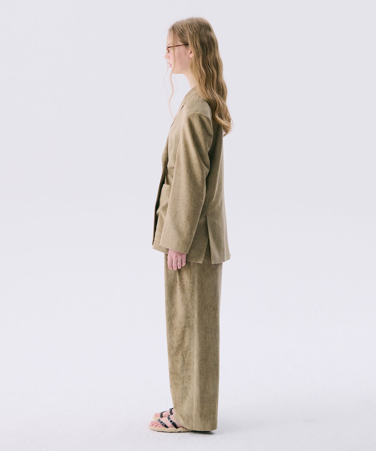 분더캄머(WNDERKAMMER) 25 Corduroy 2-Way Jacket_Light Khaki(25 코듀로이 투웨이 자켓_라이트카키)