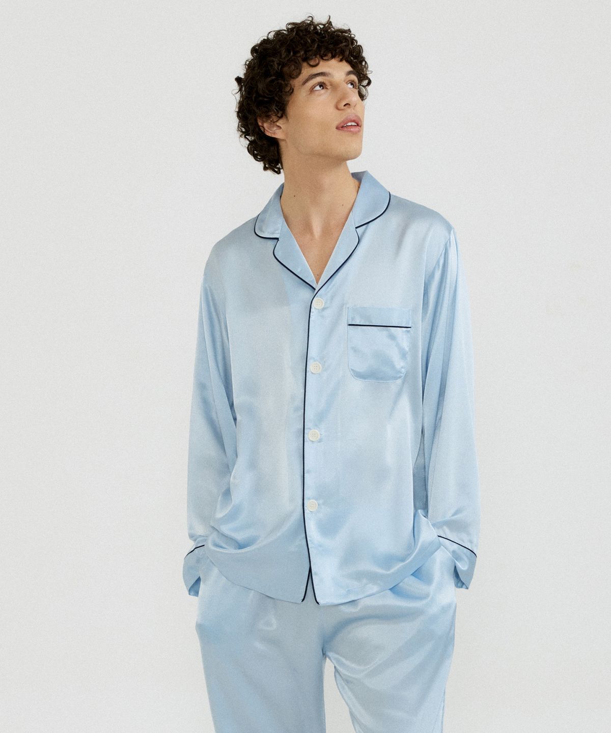 조스라운지(JO'S LOUNGE) (couple) Classic Sky Pajama Set + Camisole One-piece