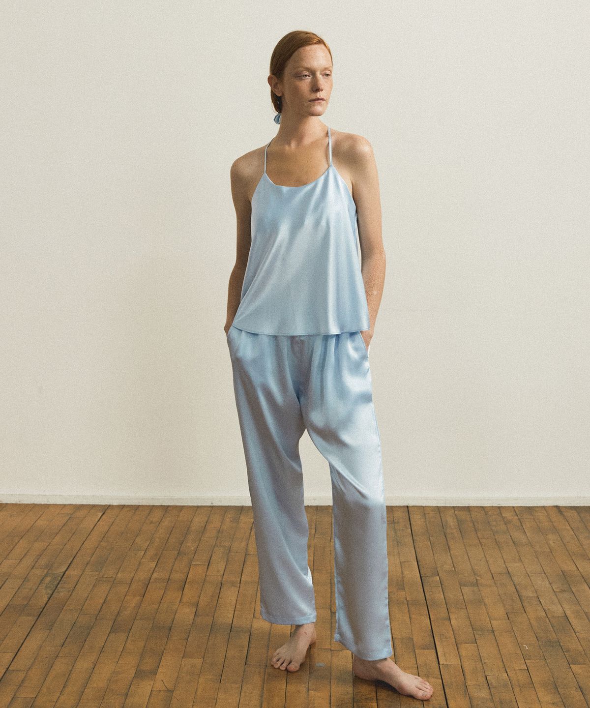 조스라운지(JO'S LOUNGE) (couple) Classic Sky Pajama Set + Camisole Two-piece