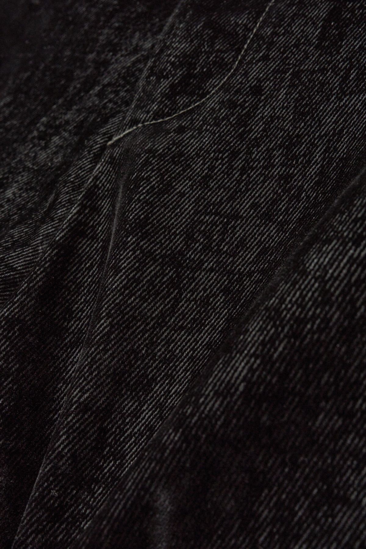 해칭룸(HATCHINGROOM) Regular Trouser Velvet Denim Black
