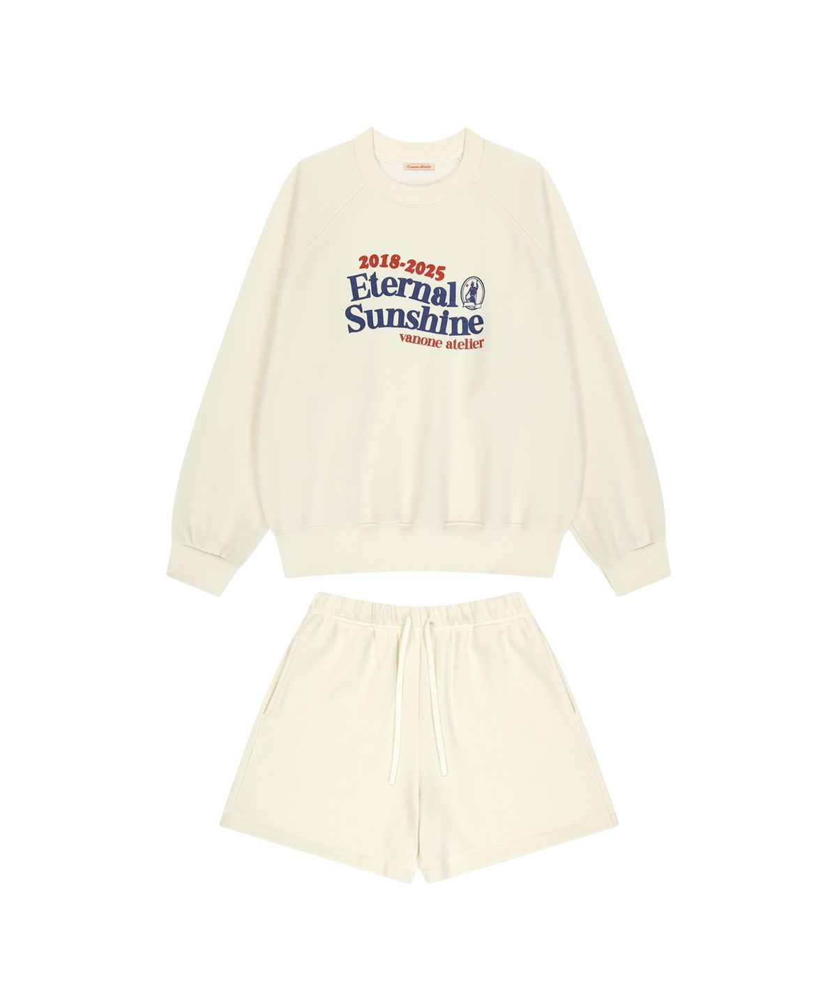 반원 아틀리에(VANONE ATELIER) Eternal sunshine 스웨트 셋업_Cream
