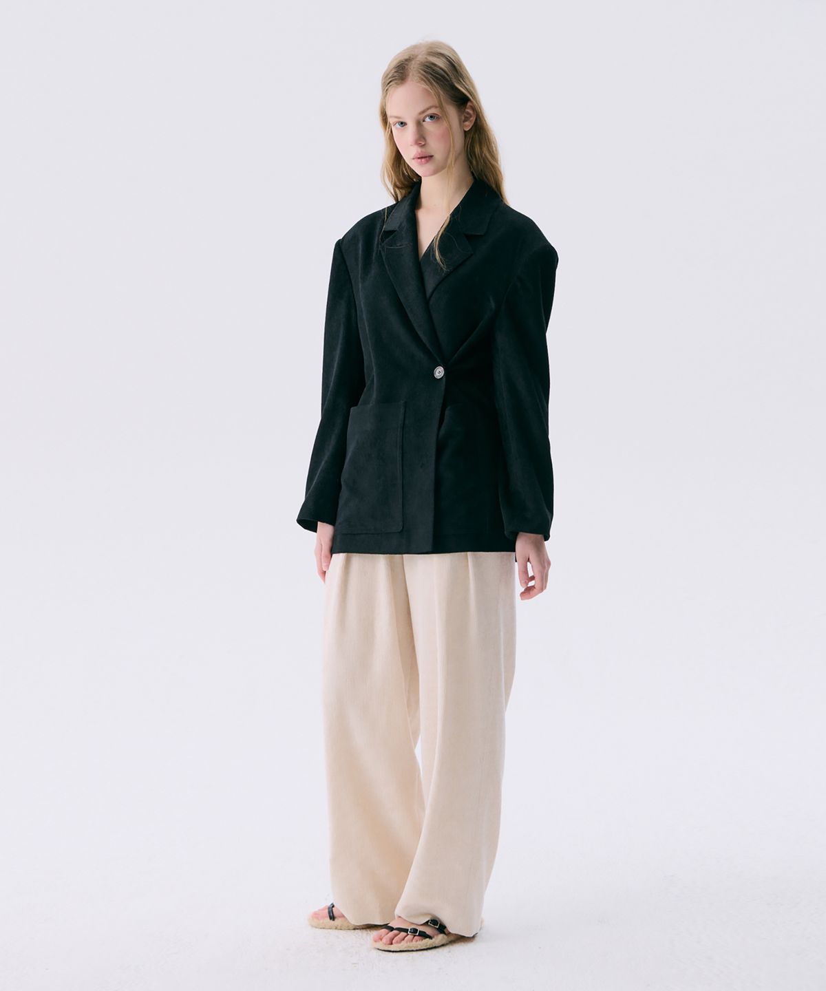 분더캄머(WNDERKAMMER) 25 Corduroy Wide Pants_Ivory(25 코듀로이 와이드팬츠_아이보리)