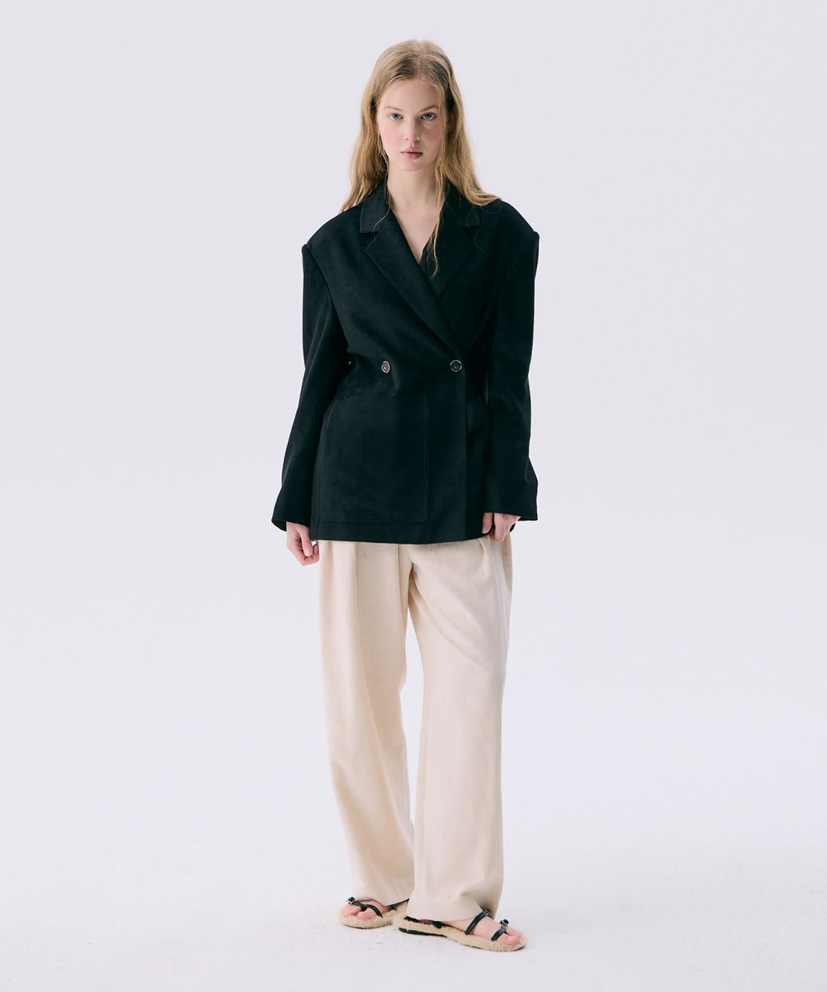 분더캄머(WNDERKAMMER) 25 Corduroy Wide Pants_Ivory(25 코듀로이 와이드팬츠_아이보리)