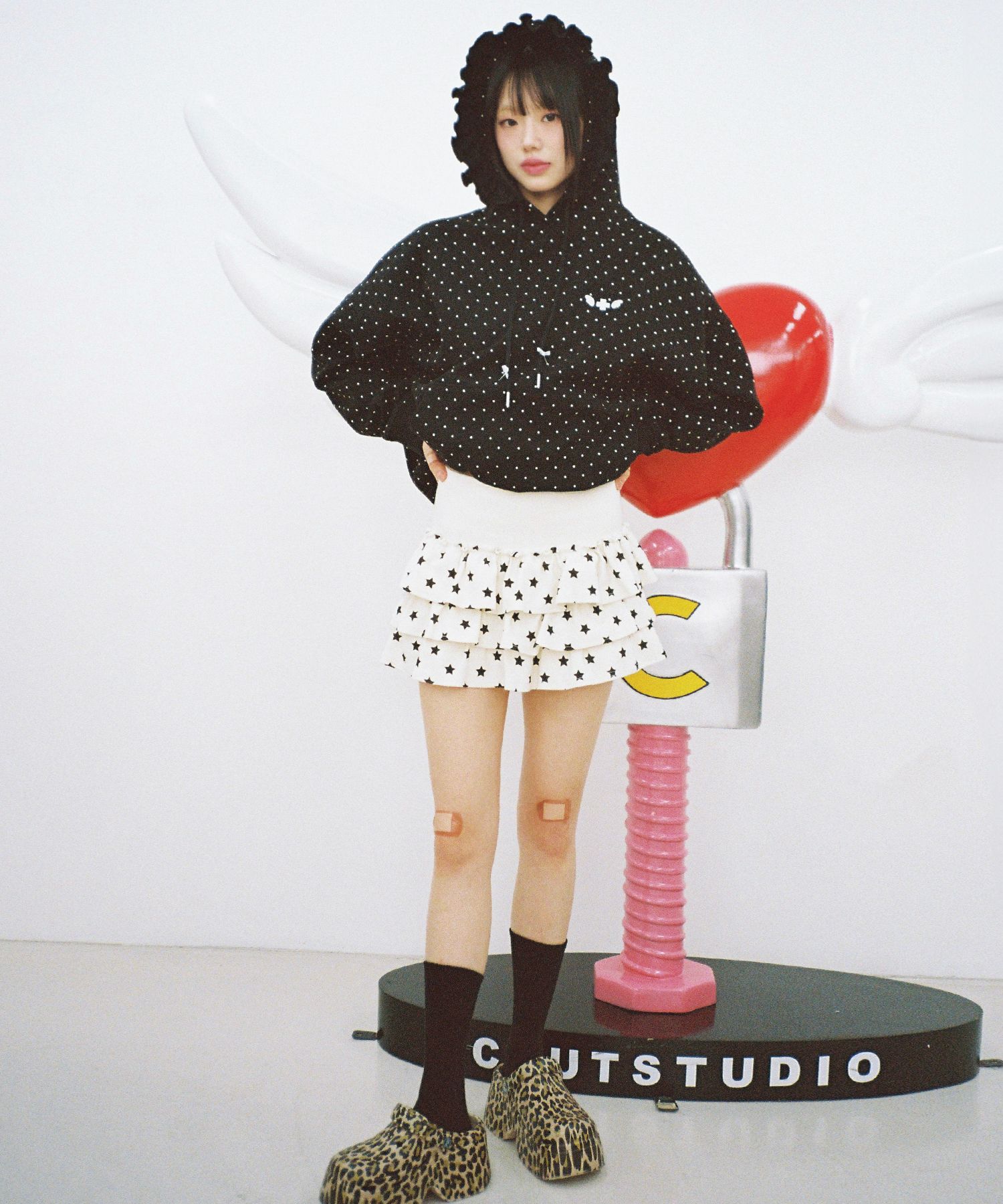 ★2025SS新作★CLUT STUDIO★Star CanCan Mini Skirt MUSINSA公式 | CLUT STUDIO Star Cancan Mini Skirt - Black