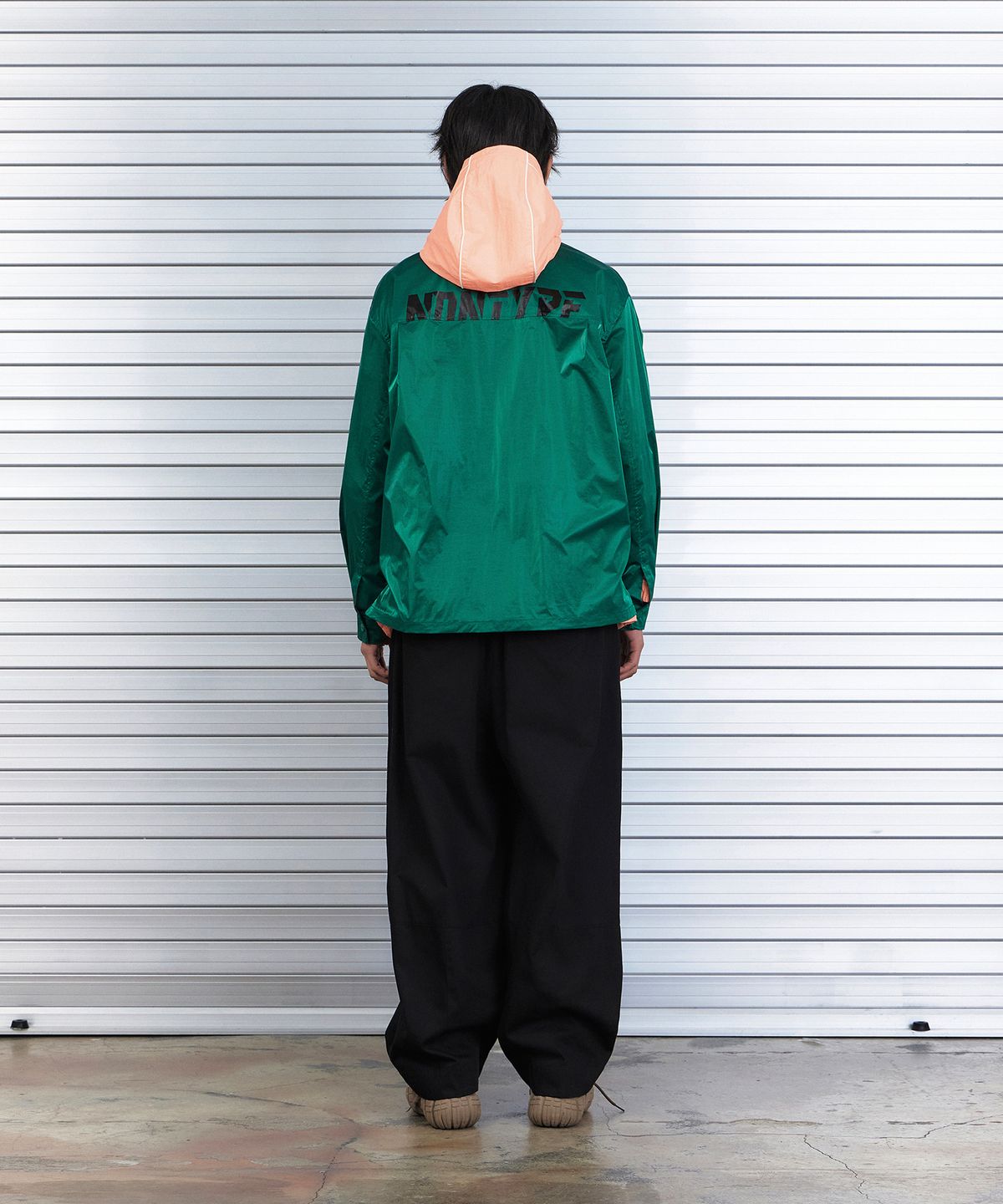 논타입(NONTYPE) PLACKET LAYERED SHINE SHIRTS (GREEN)