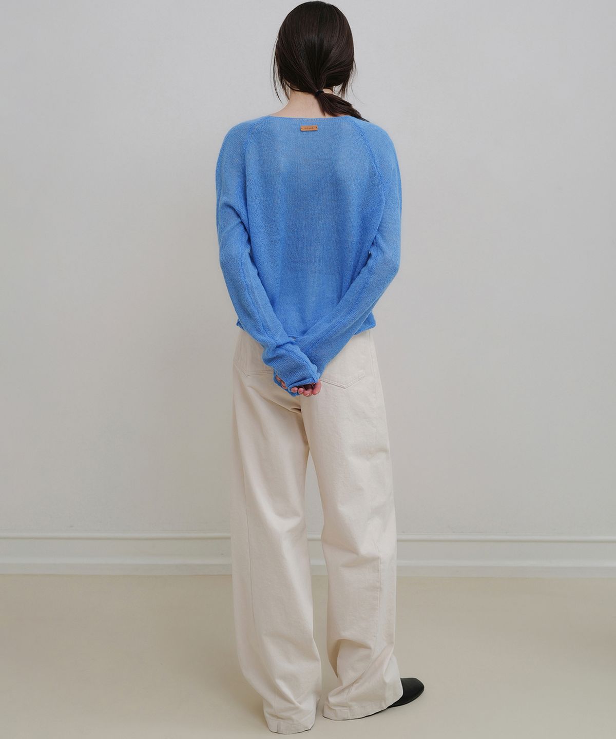 앤니즈(ANDNEEDS) Den wide cotton pants (cream)