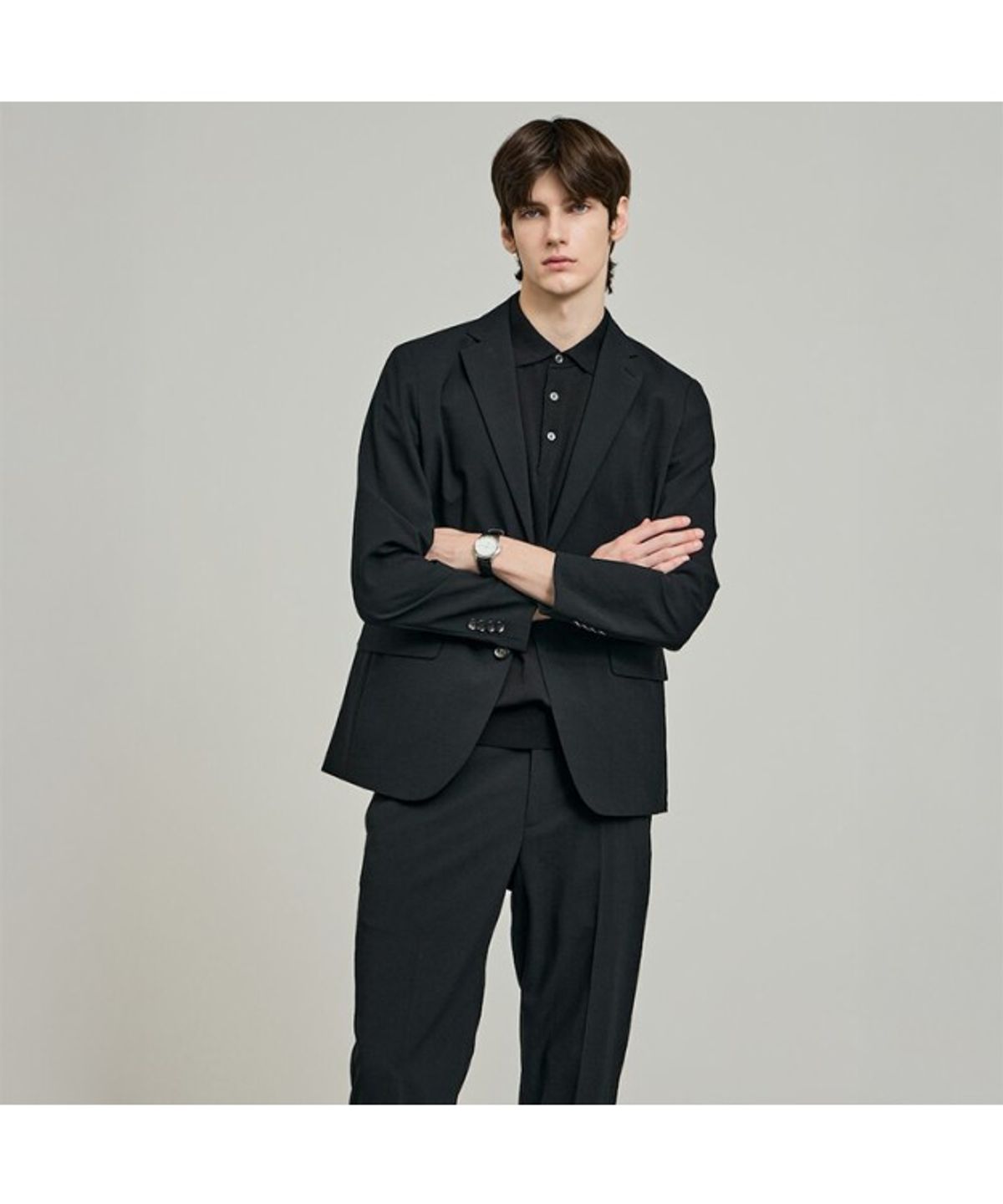 GLXY (갤럭시 라이프스타일)(GLXY (GALAXY LIFESTYLE)) GLXY [갤럭시라이프스타일][三無衣服] 스트레치 셋업 팬츠  블랙