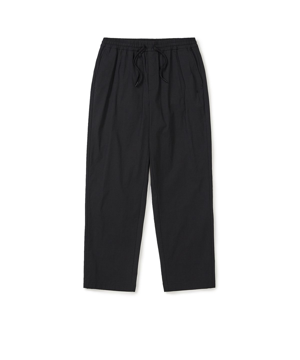 스노우피크 어패럴(SNOWPEAK APPAREL) 면터치 우븐 스트레이트 팬츠 (S25SMFPT70) Black