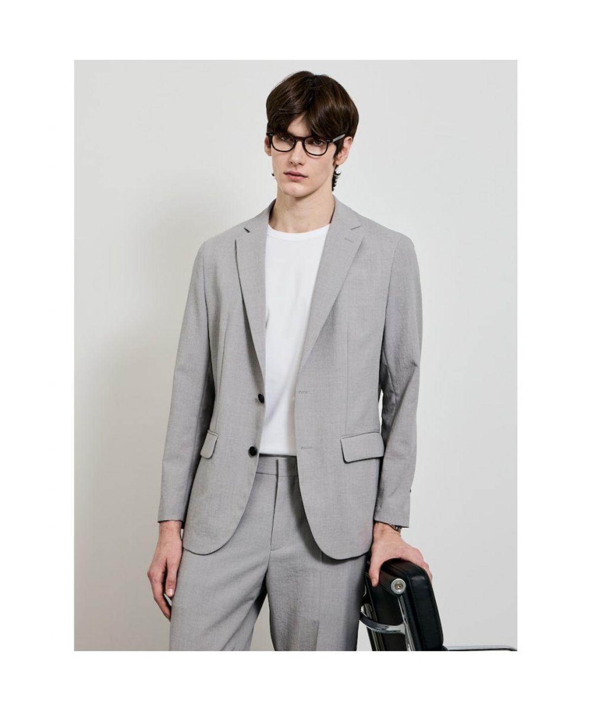 GLXY (갤럭시 라이프스타일)(GLXY (GALAXY LIFESTYLE)) GLXY [갤럭시라이프스타일][三無衣服] 스트레치 셋업 팬츠  라이트 그레이