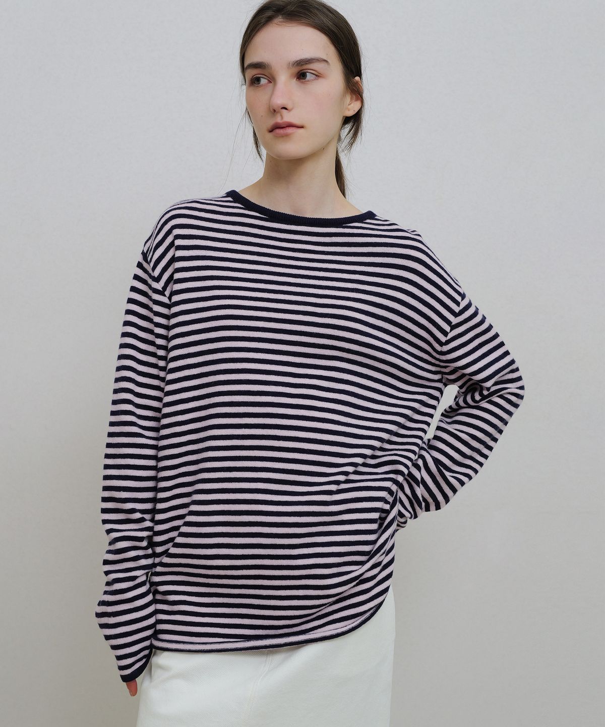 앤니즈(ANDNEEDS) Meg stripe knit (pink)