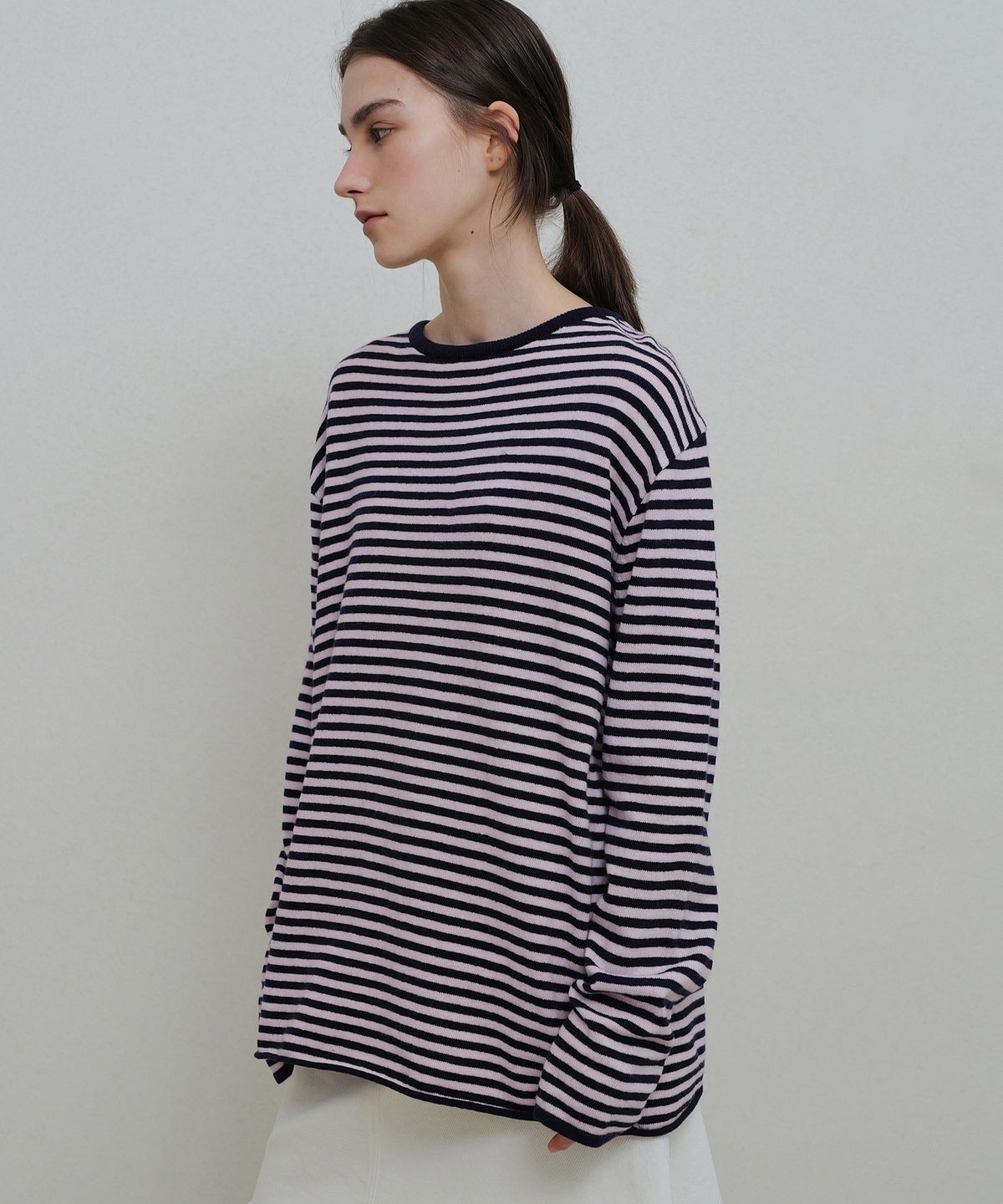 앤니즈(ANDNEEDS) Meg stripe knit (pink)