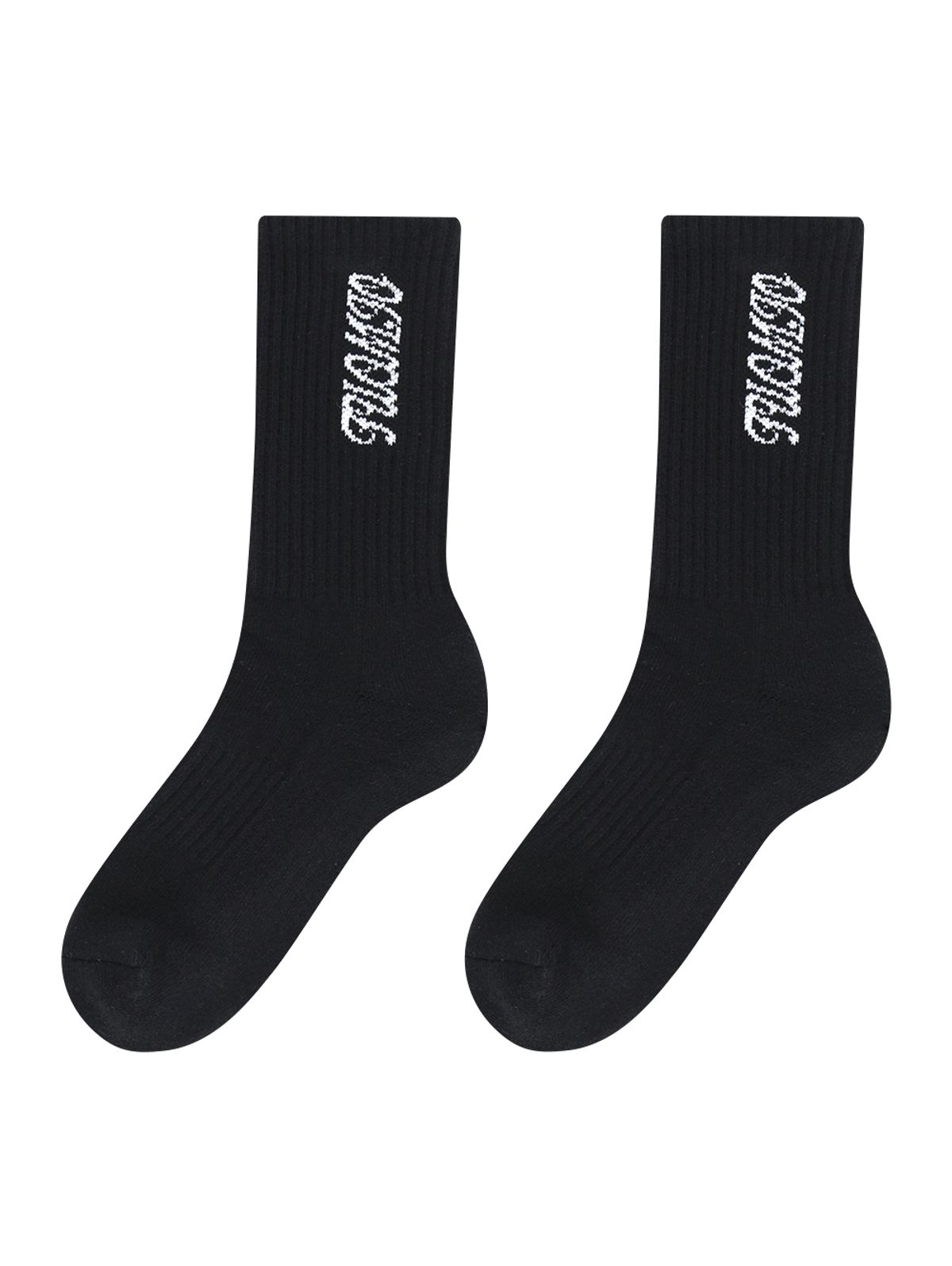 뚜오미오(TUOMIO) TM ESSENTIAL LOGO SOCKS [BLACK]