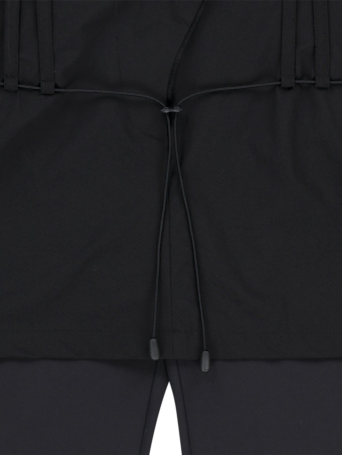 뚜오미오(TUOMIO) STRING BELTED SKIRT PANTS [BLACK]