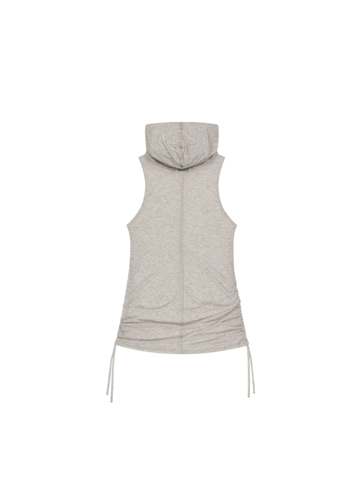 뚜오미오(TUOMIO) SHEER HOODED VEST [BEIGE]